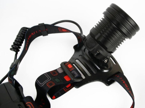 Фонарь аккумуляторный налобный E1335 2LED 4Вт фокус 4 режима аккум. 3.7В метал. черн. (бокс) Ultraflash 13905 фото 7