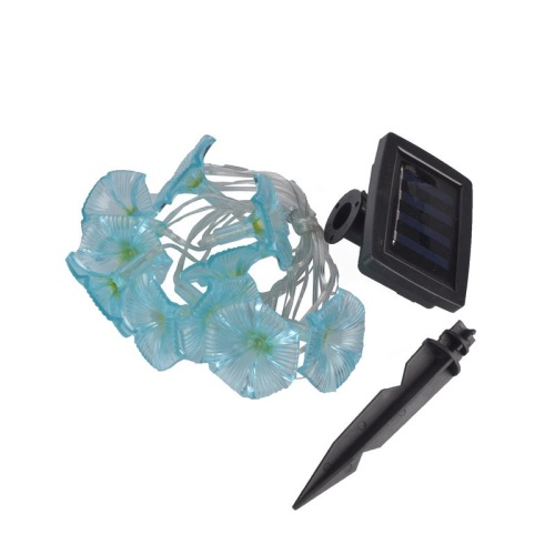 Садовая гирлянда на солнечной батарее USL-S-136/PT2000 GLORYBIND Вьюнок 20 светодиодов Белый свет 1*АА Ni-Mh аккумулятор в/к IP44 | код UL-00009375 | Uniel