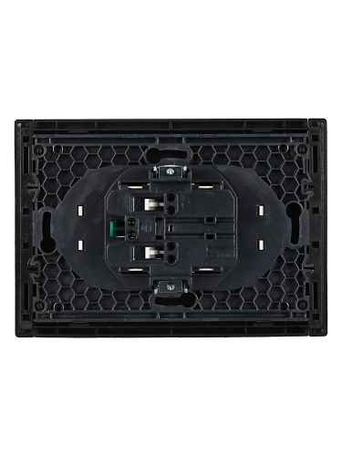 FORTE&PIANO Роз. 2-я с з/к без з/ш б/к 16А FP124 чер. IEK | код FP-R21-16-1-K02 | IEK фото 3