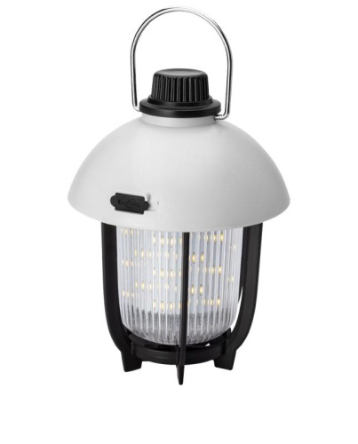 Фонарь аккумуляторный кемпинговый походный 10Вт SMD LED Li-ion 18650 1200мА.ч тепл. свет диммирование корпус ABS-пластик USB-шнур складная стальная ручка для переноски и подвешивания | код KOC618Lit | КОСМОС