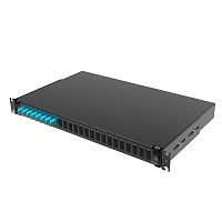 Оптическая полка выдвижная 1U с адатерами 8 х duplex LC ОМ3 в комплекте с лицевой панелью, пигтейлами, сплайс-кассет(ой/ами) и гильз | код RNFP53DLCU8 | DKC