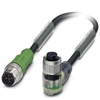 Кабель для датчика / исполнительного элемента SAC-5P-M12MS/0,3-PVC/M12FR-3L | код 1415703 | PHOENIX CONTACT