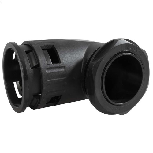 Быстрый соединитель для гофрированной трубы RUICHI QA-M40-40, IP54, угловой | код 113905 | Ruichi