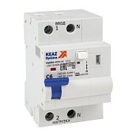 Устройство защиты от дугового пробоя с АВДТ и защ. от пов. напряж. OptiDin AFDD-40-22C6-A-У3 (2P, C6, 30mA, Uоткл 275В) | код 339082 | КЭАЗ