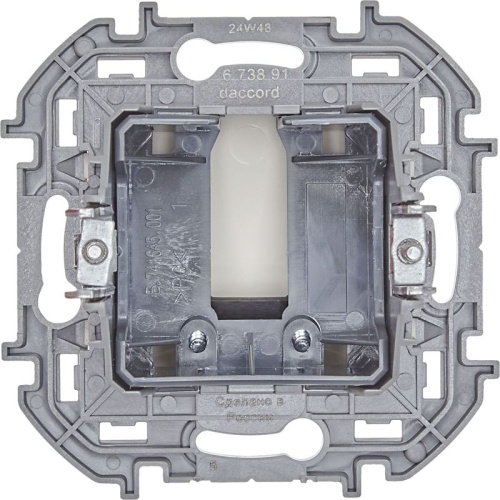 Вывод кабеля с зажимом для крепления INSPIRIA слоновая кость | код 673891 | Legrand фото 4