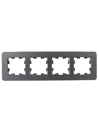 BRITE Рамка 4-мест. РУ-4-1-Бр металл титан RE IEK | код BR-M42-M-01-K48 | IEK фото 4