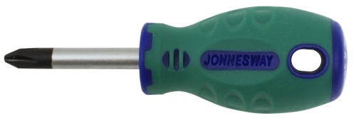 D71P238 Отвертка стержневая крестовая ANTI-SLIP GRIP, PH2х38 мм | код D71P238 | JONNESWAY