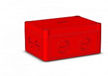 Коробка приборная КР2801, 150 х 110 х 73 мм, полистирол, низкая крышка, пустая, красная (58 шт.) HEGEL | код КР2801-140 | HEGEL