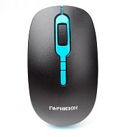 Мышь беспроводная Гарнизон GMW-460-1, черно-бирюзовый, 1600 DPI, 3 кн.+ колесо-кнопка | код GMW-460-1 | Гарнизон