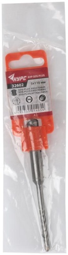 Бур по бетону SDS PLUS с двойной резьбой 5х110 мм | код 32602 | FIT фото 3 Бур по бетону SDS PLUS с двойной резьбой 5х110 мм | код 32602 | FIT фото 3