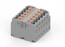 TPA2.5-12-OG Блок распределит. TP Push-in, 12 точек подключения, сеч. 2.5мм2, оранж., шт | код TPA2.5-12-OG | SUPU