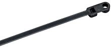 Хомут P6.6 с винтовым креплением черный 4.8х300мм 100шт/упак IEK | код UHH12-D048-300-100-K02 | IEK
