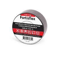 Изолента самослипающаяся СЛП 25х0.8х5 (черн) | код 91604 | Fortisflex