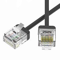 Патч-корд неэкранированный Ultra SLIM CAT6 U/UTP 4х2, 32 AWG, LSZH, чёрный, 3м | код RN6UU4530BK-32 | DKC
