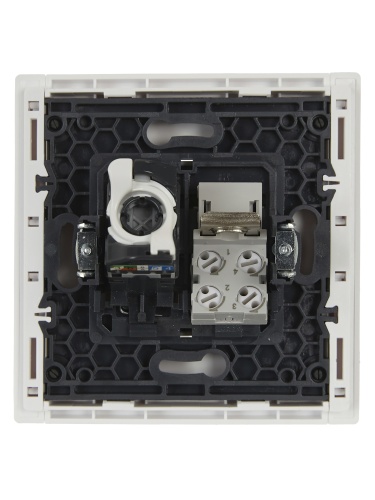 FORTE&PIANO Роз. двойная RJ11+RJ45 кат.5E FP235 бел. IEK | код FP-KT20-O-1-K01 | IEK фото 4