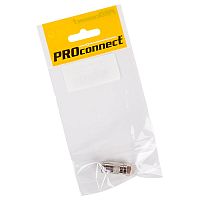 Переходник антенный, (штекер F - гнездо TV), (1шт.) (пакет) PROconnect | код 05-4362-4-7 | PROCONNECT