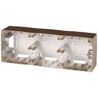 Коробка накладного монтажа 3 поста, Эра12, бронза 12-6103-13 | код Б0043187 | ЭРА