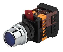 Кнопка ABLF-22 син. d22мм неон/240В1з+1р BBT10-ABLF-K07E | код Б0045651 | ЭРА