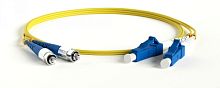 Патч-корд волоконно-оптический (шнур) SM 9/125 (OS2) FC/UPC-LC/UPC 2 мм duplex LSZH 10 м, Hyperline FC-D2-9-FC/UR-LC/UR-H-10M-LSZH-YL | код 35382 | Hyperline