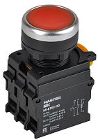 Кнопка с подсветкой d=22мм 1NO+1NC красная MASTER IEK | код MI-BT60-11D-3-12-K04 | IEK