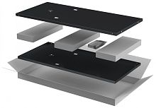 ITK LINEA E Компл. стенок боковых 800мм шкафа 18U чер. | код LE05-18UX8-X | ITK by IEK