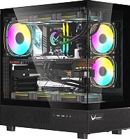 Корпус Formula Crystal Z8 черный без БП ATX 9x120mm 6x140mm 1xUSB3.0 audio bott PSU | код 2007860 | FORMULA