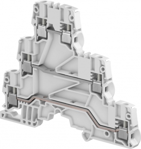 Клемма винтовая ZS4-T3 - 4 мм?, 3 уровня, 6 зажимов | код 1SNK505212R0000 | TE Connectivity