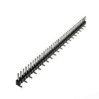 Штыри для плат RUICHI PLS2, 1x40, шаг 2 мм, с наклоном 90 градусов | код 72221 | Ruichi