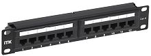 ITK 1U патч-панель кат.6 UTP 12 портов 10" (Dual IDC) | код PP12-1UC06U-D05-10 | IEK