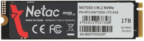 Накопитель SSD Netac PCIe 4.0 x4 1TB NT01NV7000t-1T0-E4X NV7000-t M.2 2280 | код 1934407 | NETAC
