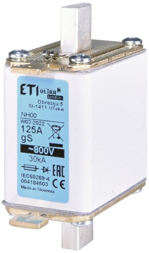 Предохранитель NH-00/gS 50A 800V | код 004184509 | ETI