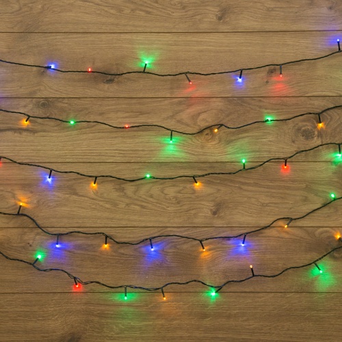 Гирлянда Твинкл Лайт 10 м, темно-зеленый ПВХ, 80 LED, цвет мультиколор | код 303-049 | NEON-NIGHT