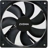 Вентилятор для корпуса Digma DFAN-120-7 120х120x25 черный 3-pin 4-pin (Molex) 23дБ Ret | код 1867346 | DIGMA
