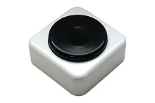 Кнопка звонка (выключатель для бытовых электрических звонков) | код ВЗ1-01 черн./черн. | Тритон