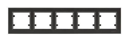 Рамка 5-м Karea горизонт. дым. металлик Makel 56050705