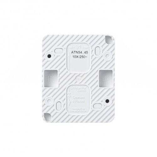 Розетка 1-м ОП AtlasDesign Profi54 16А IP54 250В с заземл. защ. шторки бел. | код ATN540145 | Schneider Electric