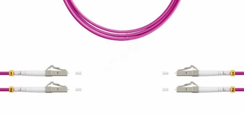Патч-корд 2LC/PC-2LC/PC-MM50(OM4) 1м | код 09-0902 | SUPRLAN