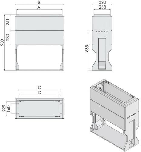 Цоколь KVR-P 1 | код 001601612 | ETI