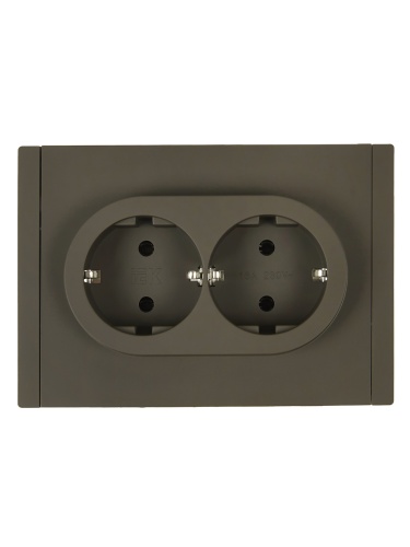 FORTE&PIANO Роз. 2-я с з/к без з/ш б/к 16А FP324 сер. IEK | код FP-R21-16-1-K03 | IEK фото 4