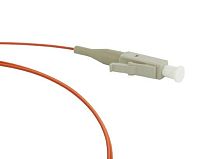 Пигтейл волоконно-оптический MM 62.5/125 LC 1 м LSZH, Hyperline FPT-B9-62-LC/PR-1M-LSZH-OR | код 46627 | Hyperline