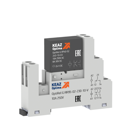Релейный модуль 8, 10, 16 А OptiRel G RM48-61-24D-16-V-CO-S | код 283586 | КЭАЗ