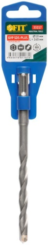 Бур по бетону SDS PLUS (синий корпус) 10x160 мм | код 33217 | FIT фото 3