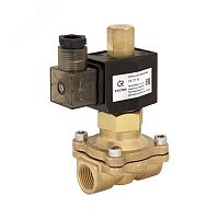 Клапан электромагнитный соленоидный 1' СК-12-25-В-нормально закрытый двухходовой 24В латунь | код 25667 | РОСМА