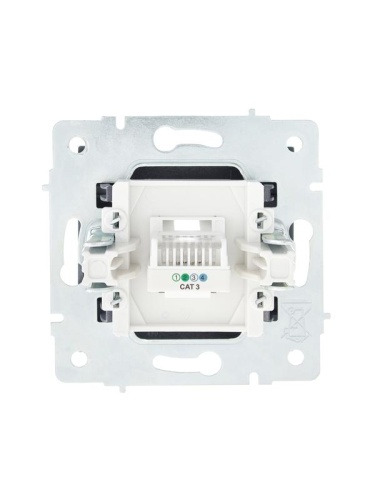 Розетка телефонная СП Vesna евро стандарт механизм графит LEZARD 742-3488-137 фото 3