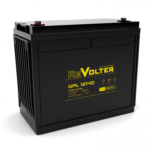 Аккумулятор REVOLTER GPL 12140 12/140 В/Ач | код 4614040030032 | REVOLTER