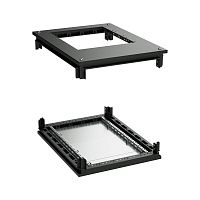Крыша с фланцем и основание для 19 IT-CQE 600x600, RAL9005 | код R5RKTB66FITB | DKC