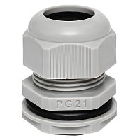 Сальник PG21 IP54 (2 шт) d отв. 28 мм / d провод. 13-18 мм EKF PROxima | код plc-pg-21-2-r | EKF