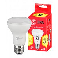 Лампа светодиодная RED LINE LED R63-8W-827-E27 R R63 8Вт рефлектор E27 тепл. бел. | Код. Б0050701 | ЭРА