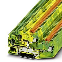 Двухъярусная заземляющая клемма QTTCBS 1,5-PE | код 3050248 | PHOENIX CONTACT