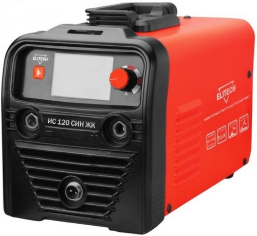 Сварочный полуавтомат Elitech ИС 120 СИН ЖК инвертор MMA DC/TIG DC/MIG-MA 3кВт | код 2007797 | Elitech